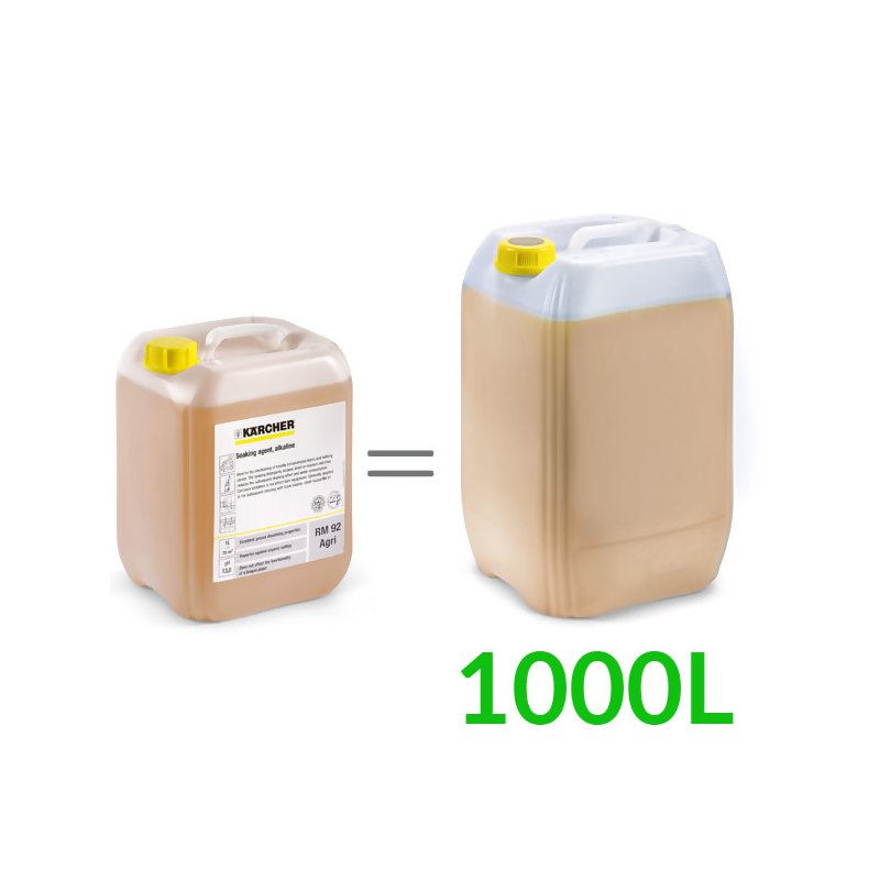 RM 92 AGRI (10L) środek zmiękczający, alkaliczny, Karcher