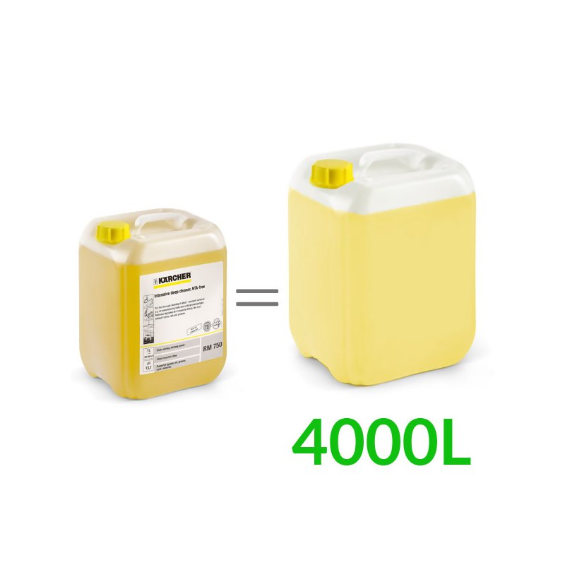RM 750 ASF (10L, 1:3 + dozowanie 1%) intensywny środek czyszczący, wolny od NTA, Karcher