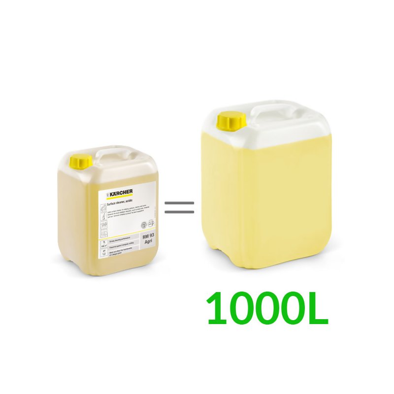 RM 93 AGRI (10L, dozowanie 1%) środek czyszczący, kwaśny, Karcher