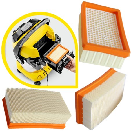 Płaski filtr falisty do WD 4 - WD 6, zamiennik