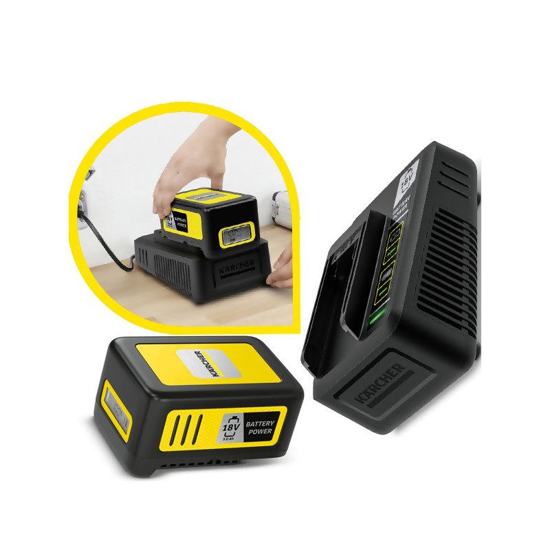 Zestaw: szybka ładowarka + bateria 18 V / 5.0 Ah, Karcher