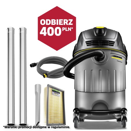 NT 65/2 AP (2760W, 65L) dvouturbinový profesionální vysavač Karcher