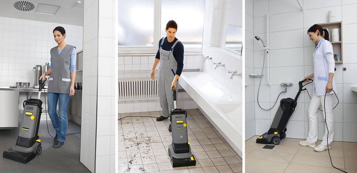 Mycí stroj Karcher BR 30/4 C - práce se všemi povrchy