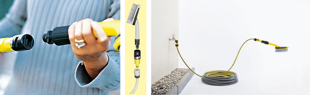 Příklad použití adaptéru Karcher Použití adaptéru