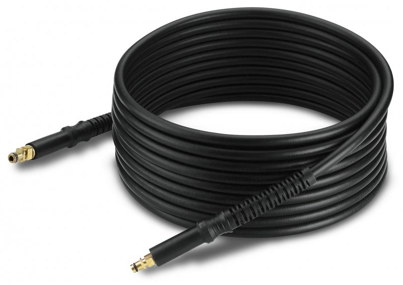 Vysokotlaká hadice 9 m, K3 - K7, H 9 Q Vysokotlaká hadice Quick Connect od společnosti Karcher. Vysokotlaká hadice 9 m, K3 - K7, H 9 Q Vysokotlaká hadice Quick Connect od společnosti Karcher. Prezentováno v ležící poloze.
