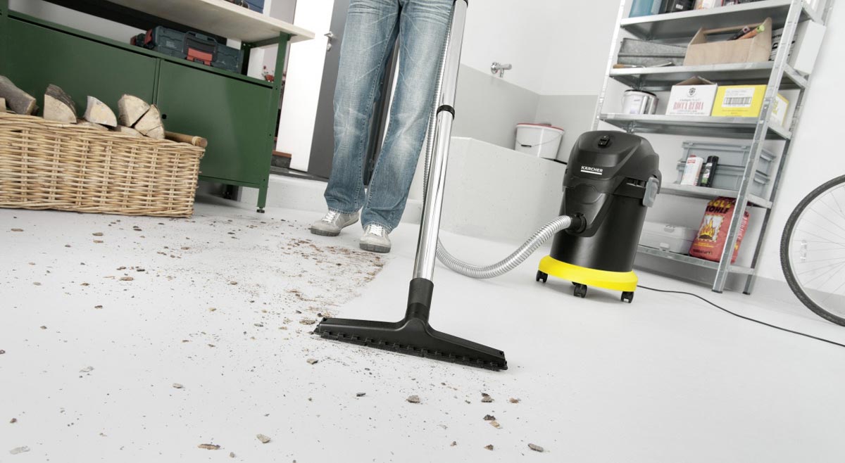 Příklad použití hubice vysávání koberce v domě